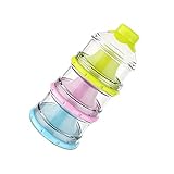 Pretty See　ミルクボトル　ベビー　パウダーディスペンサー　ミルクパウダーコンテナ　大容量　3層　新生児　ミルクボックス　スナック　コンテナ　フードボックス　離乳食　保存容器　お出かけ用