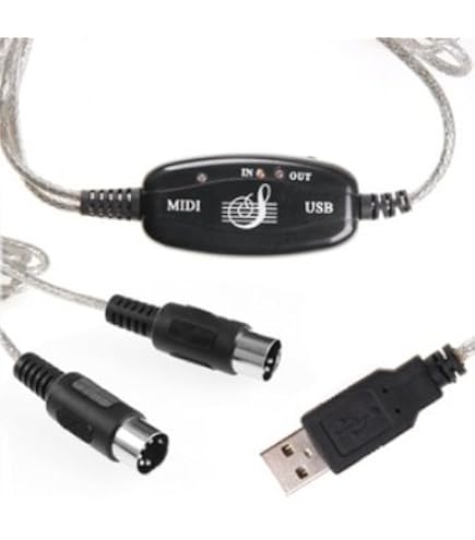 Amazon.co.jp: USB B MIDIケーブル、USB B midi キーボードケーブル