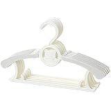 Ymgot ベビー ハンガー すべらない 10本セット 伸縮式 衣類ハンガー 一個二役 多機能 ベビー 用品 (グレー)