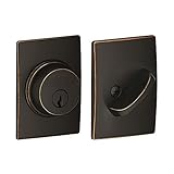 Schlage B60N CEN 716 Century Single Cylinder Deadbolt, Aged Bronze by Schlage Lock Company