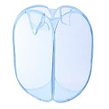 MKchung ランドリーバスケット 折りたたみ   カラーネットワーク ダーティーハンパー ランドリーバスケット ランドリー収納 衣服入れ おもちゃ入れ ランダムな色