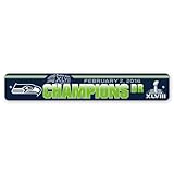 NFLシアトルシーホークススーパーボウルチャンピオンプラスチックStreet Sign