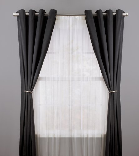 Umbra Curtain Clasp Halo Magnetic Holdback 2 Set Pewter