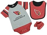 新生児Arizona CardinalsグレーLittler Playerクリーパー: Booties &よだれかけセット( 6 – 9ヶ月)