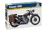 Carson イタレリ 1/9 WW.II イギリス陸軍 軍用バイク トライアンフ 3HW プラモデル IT7402