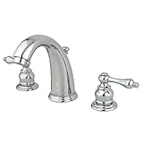 Kingston Brass KB981AL Two Handle 8 in. to 16 in. Widespread Lavatory Faucet with Retail Pop-up