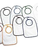 Rabbit Skins Infant Snap Baby Bibs - Set of 7 by CutieBeauty w
