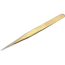 Amazon | uxcell 精密ストレートチップピンセット ステンレス鋼 多機能