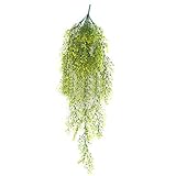braceus 1pc人工花アイビーVine Foliage Wall Hangingガーランド植物ガーデン装飾 One Size イエロー