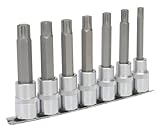 Sealey Ribeソケットビットセット7pc 1 / 2 " Sqドライブ 100Mm AK6235