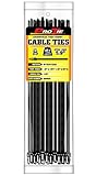 Pro Tie B5PM25 5.9-Inch Arrowhead Push Mount Cable Tie UV Black Nylon 25-Pack [並行輸入品]