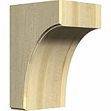 High Quality BKTW04X04X06CVRW 3 1/2-Inch W by 4-Inch D by 6-Inch H Clarksville Bracket, Rubber Wood