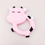 Mamimami Home 歯固め　赤ちゃんの歯がため　7.5x7cm乳牛　歯茎をマッサージ　シリコーン製 おしゃぶり はがため キュート 出産祝い 内祝い 新生児 誕生日 誕生祝い 男の子 女の子 