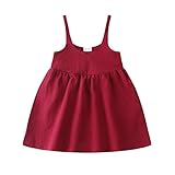 ベビーガールズドレス、子供カジュアルタンクドレス、子供/幼児用ノースリーブミニドレス US サイズ: 24 - 36 months カラー: レッド