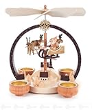 x の深さの茶ライト幅 X の高さのために、およそ、未塗装ピラミッドの冬の魅力は 21 の cmx23 cmx21 cm の鉱石山ピラミッドのクリスマスのピラミッドを台に置きます