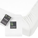 Kushies Organic Jersey Crib Fitted Sheet, White [並行輸入品]