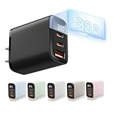 【3ポート同時急速充電】急速充電器 30W PD急速充電アダプター Type-C 充電器 ACアダプター USBポート & USB Cポート 充電器 Type-C PSE認証商品 充電ケーブル Type-C USB-A 壁面充電器 チャージャー 電源アダプターカラー充電器 スマートフォンiPhone16 その他各種の機器と互換性あり（ブラック）