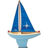 Vilac Sailing Boat Toy (Blue)
