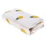 Perfk 全8種類 赤ちゃん布団 モスリン 軽量 かわいい - イエローパイナップル