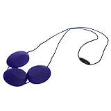 MyBoo Autism/Sensory/Teething Chewable Oval Bead Pendant - Navy by MyBoo