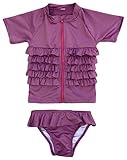 Kids Glocal(キッズグローカル) Swim-Zip ラッシュガード Ruffle Me Pretty120 Swim-RMP-7T UVカット