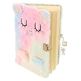 Totority ロック付きノート トラベルノート デイリープランナー アジェンダプランナー ノートブック ふわふわノート キッズノート キ