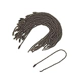 極細ボールチェーン金具 1.5×10cm アンティークゴールド 25組セット