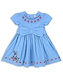 The Essential One – ベビーKids Girls – 刺繍ドレス – ブルー – eot293 US サイズ: M カラー: ブルー