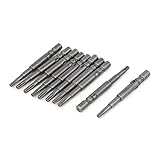 uxcell T8　トルクスセキュリティドライバービット T8ヘッド 磁気トルクスセキュリティ 10個入り