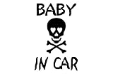 アトリエDOM ドクロステッカー Aタイプ ピンク BABY IN CAR