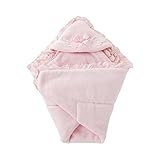 ( チャックル ) chuckle * スウィートガール * ローズ花柄 ボア おくるみ アフガン ピンク サイズなし P9113-00-20