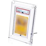 【UVカット率99.8%】アクリル本舗 PSA用 スクリューダウン マグネットローダー psa CGC 対応 ディスプレイ ケース スタンド 付き 鑑定 展示 保管 収納 厚さ1.8㎝の高級仕様 (PSA1枚用_クリア, マグネット式)