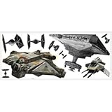 Disney' Star Wars Rebel & Imperial Ships Peel and Stick Giant Wall Decals by Disney [並行輸入品]