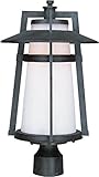 Maxim Lighting 88530SWAE Satin Glass Adobe Post Light, Green [並行輸入品]