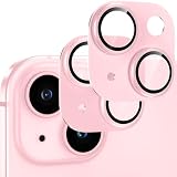 【2枚】カメラフィルム iPhone15/iPhone15 Plus用 カメラ保護 アルミ合金製 強化ガラス アイフォン15/15plusカメラカバー キズ防止 耐衝撃 露出オーバー防止 超高透過率 あいふぉん15/あいふぉん15プラス レンズカバー ピンク