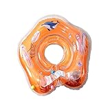 YideaHome 浮輪 浮き輪 子供用 うきわ首リング ベビー浮き輪 ベビー用うきわ 水遊び 入浴 調節ベルト プレスイミング お風呂に 柄ランダム