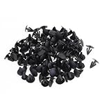 100個の乗り物8.8ミリメートル穴ブラックドアプラスチック製の交換リベットファスナー