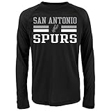 NBA Spursパフォーマンス長袖Tee ブラック
