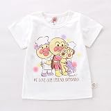 子供の半袖Tシャツ パンスーパーマンTシャツ 女の子のTシャツ 半袖Tシャツ (110cm, 白色)