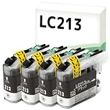 【エコスロ】ブラザー用 互換 LC213BK【 ブラック 4本セット 】互換インク 残量表示対応ICチップ搭載 ＜紙馴染みの良い染料インク＞ DCP-J4220N / MFC-J4720N / DCP-J4225N / MFC-J4725N / MFC-J5820DN / MFC-J5720CDW / MFC-J5620CDW 対応