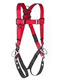 3M Protecta PRO 1191246 Fall Protection Full Body Harness, Back And Side D-Rings, Tongue Buckle Legs