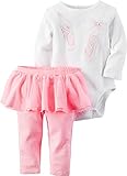 Carter's Baby Girls Bodysuit Pant Sets Pink 12 Months [並行輸入品]