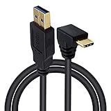 【Maxhood】USB Type C 充電ケーブル, 1m USB-A オスto USB-C オス90度 L字型 USB Type C ケーブル 急速充電 高耐久 56Kレジスタ実装 角度変換 新しいMacBook/Nintendo Switch/Type-C機器対応 (正曲げ)