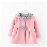 New Cute Cartoon Pink Rabbit Ear Hooded Jacket for Kids -3T