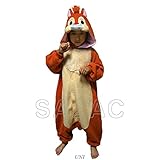 ディズニー デール 着ぐるみ コスチューム なりきり 衣装 仮装 ハロウィン 子供用 130cm 男女兼用 (チップとデール)