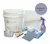 【CORAL TEX】トライアルコテセット たっぷり20kg 漆喰 (021 ROSEMARY BLUE)と左官道具セット 塗る人に優しく、環境・健康を考えた西洋漆喰