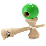 日本けん玉協会認定 競技用けん玉 大空 緑色【日本製・予備糸付き】