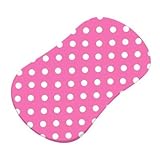 SheetWorld Fitted Bassinet Sheet (Fits Halo Bassinet Swivel Sleeper) - Primary Polka Dots Pink Woven