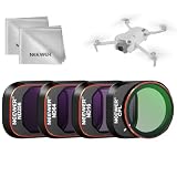 NEEWER ND&CPLフィルターセット コンパチブル Mini 4 Pro 4枚入り ND16/ND64/ND256/CPL ねじ込み式 円偏光フィルター 減光フィルター マルチコート HD光学ガラス ドローンレンズアクセサリー+2枚クリーニングクロス