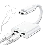 【2in1 Type-C イヤホン変換アダプタ】急速充電15W対応 音楽再生・通話対応 ドライバ不要 コンパクト 軽量 スマホ/タブレット/PC/ゲーム機対応 (TYPE-C + TYPE-C)